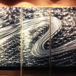 Handmade Metal Wall Art Modern 3D Abstract Sculpture - thumbnail 2