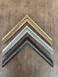 Distressed Bobbin Beaded Picture Frame, Black, Gold, Or Silver, Custom Made