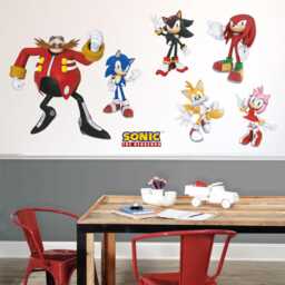 Sonic The Hedgehog Wall Sticker - 6 Character Set Art - thumbnail 2