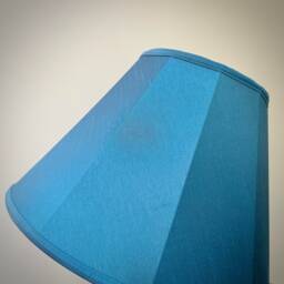 Handmade Slate Blue Drum Lampshade Tapered Pendant, Table & Floor Lamps - thumbnail 3