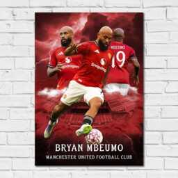 Manchester United Fc Print - Mbeumo 25/26 Player Core Poster - thumbnail 2