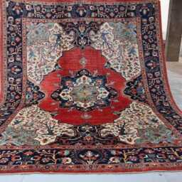 8x9 Ft Afghan Brand New Luxury Area Rug, Kazak Farmhouse Rug - Handmade Medallion Wool Bedroom Living Room, Office D??cor - thumbnail 4