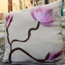 "Cuscino Decorativo ""Fiori Di Ciliegia" - thumbnail 2
