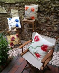 "Cuscino Decorativo ""Fiori Di Ciliegia" - thumbnail 1