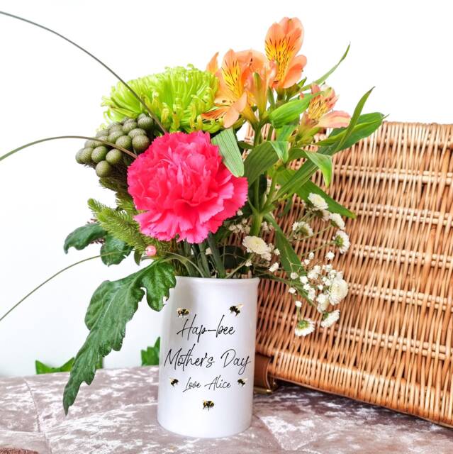 Personalised Vase, Gift, Gift For Mum, Mom, Grandma Personalized Vase - image 1