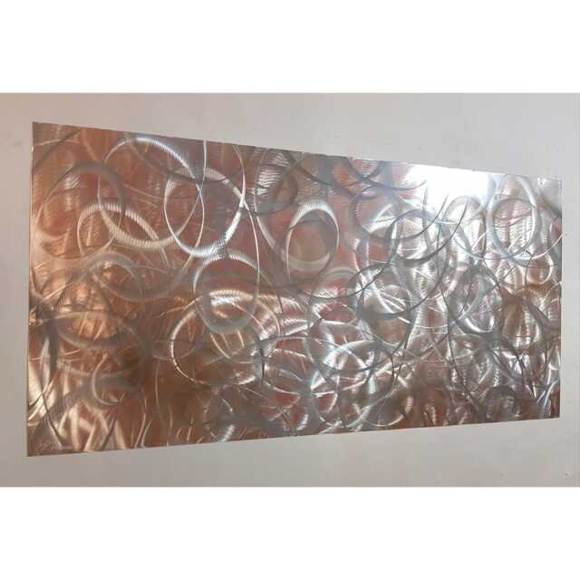 Spring. Modern Metal Wall Art, Silver, Copper & Brown, Indoor/Outdoor Decor - image 1