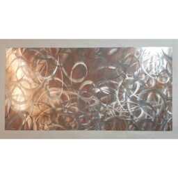 Spring. Modern Metal Wall Art, Silver, Copper & Brown, Indoor/Outdoor Decor - thumbnail 2