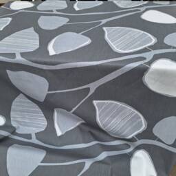 Curtain Panel Beige Grey White Leaves Abstract Modern Decor Cafe Curtain Kitchen Valance Table Runner Napkins Tea Towel Great Gift - thumbnail 3
