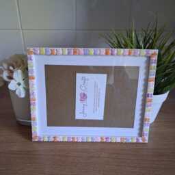 Colourful Bunny Rabbit Cabochon Photo Frame 6 X 8 Inches - thumbnail 2