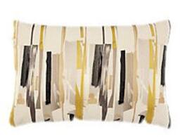 Harlequin Zeal Charcoal Neutral Mustard & Onyx Designer Cushion Cover 60cms X 40cms Stunning - thumbnail 1