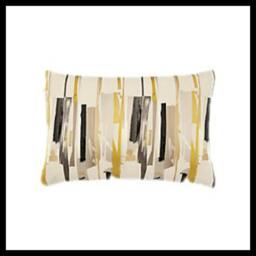 Harlequin Zeal Charcoal Neutral Mustard & Onyx Designer Cushion Cover 60cms X 40cms Stunning - thumbnail 3