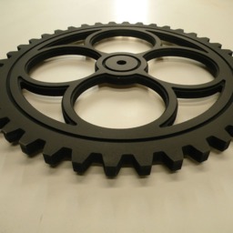 Wood Gear Large - 20 Inches Wooden Gears Steampunk Decor Industrial Design Americana Cog Cogs Four Leaf Clover - thumbnail 2