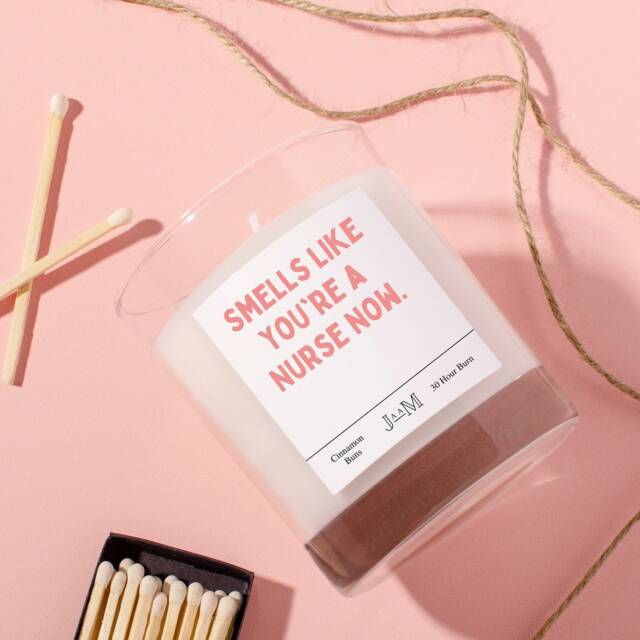 Nurse Gift. New Nurse. Qualified Smells Like Candle - image 1