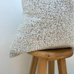White Black Boucle Pillow Cover, Neutral Euro Sham Or Lumbar For Bed, 11 Color Options - thumbnail 2
