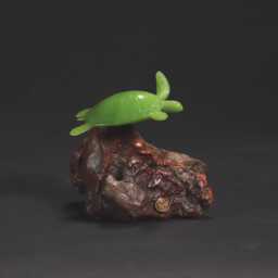 "Turtle Sculpture By John Perry ""Jade" - thumbnail 3