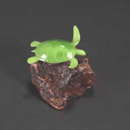 "Turtle Sculpture By John Perry ""Jade" - thumbnail 2