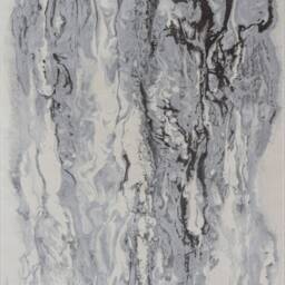 Silver Grey Tide Shimmer Sheen Effect Modern Rug Silky Soft Chic Design Area Mat - thumbnail 4