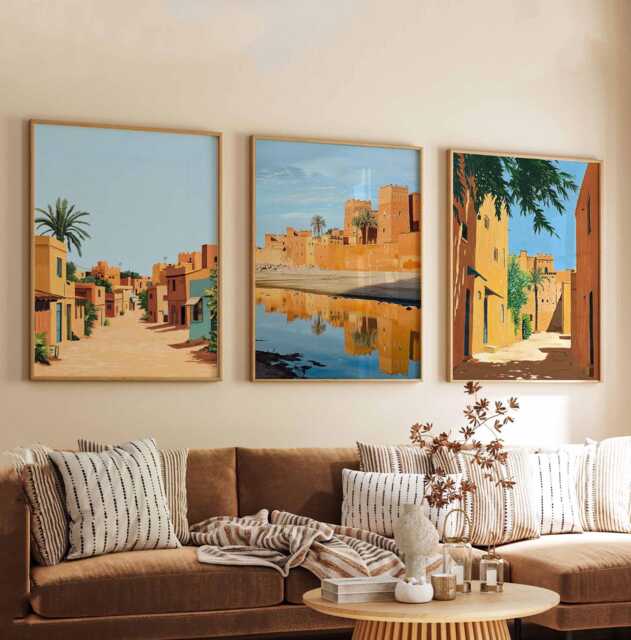 Set Of 3 Mali Posters, Wall Art, Prints, Travel Poster Set, African Decor, Art Home Decor Gift Idea - image 1