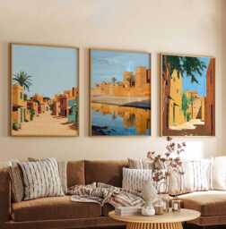 Set Of 3 Mali Posters, Wall Art, Prints, Travel Poster Set, African Decor, Art Home Decor Gift Idea - thumbnail 1