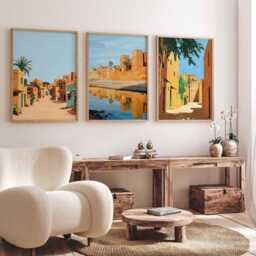 Set Of 3 Mali Posters, Wall Art, Prints, Travel Poster Set, African Decor, Art Home Decor Gift Idea - thumbnail 3