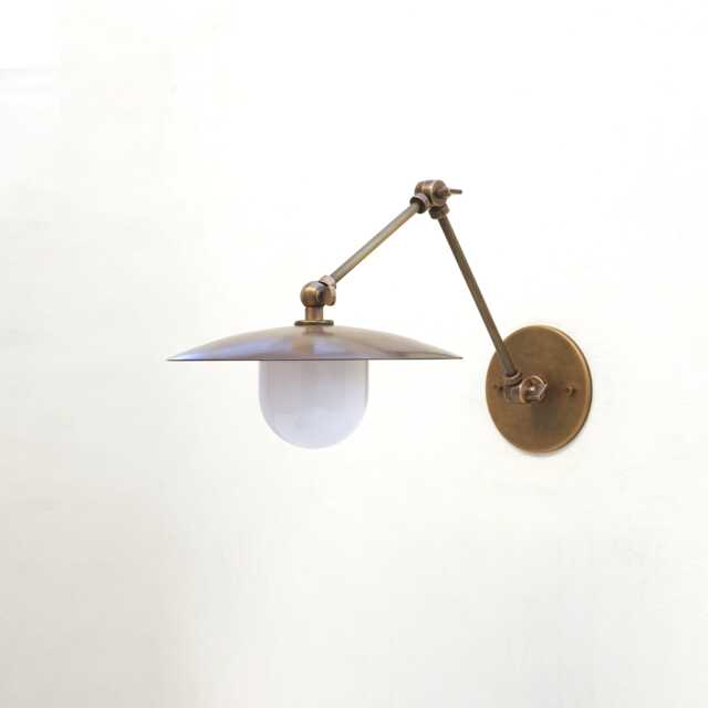 Brass Adjustable Wall Sconce Light, Solid Swivel Light Lm2, 10 - image 1