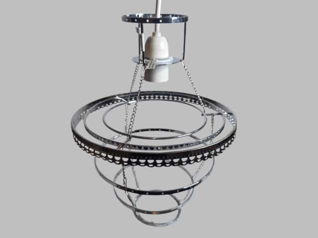 Four Tier Chandelier Lampshade Frame Skeleton For Making Unique Hanging Light Easy Fit Shade Pendant Lamp Make Your Own Chic Ceiling - image 1