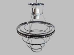 Four Tier Chandelier Lampshade Frame Skeleton For Making Unique Hanging Light Easy Fit Shade Pendant Lamp Make Your Own Chic Ceiling - thumbnail 1