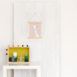 Giraffe Illustration, Kids Animals Room Decor, Baby Print 21x30 - thumbnail 3