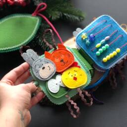 Baby Activity Book From 6 Month To 2 Years, Educational Felt Book, Felt Busy Book, Baby Quiet - thumbnail 3