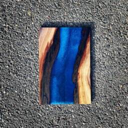 Medium Wood & Resin Custom Art Piece - thumbnail 4