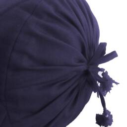 Quilted Blue Pillowcase Long Round Cylindrical Cushion Cover For Yoga , Leg Rest , Meditation Or For Massage Cotton Solid 10 - thumbnail 3