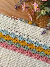 Little Lotus Blanket PDF Crochet Pattern, Instant Download, Pattern - thumbnail 3