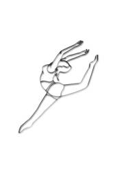 Dancer/Gymnast Metal Wall Art D??cor & Sculpture - thumbnail 1