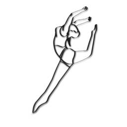 Dancer/Gymnast Metal Wall Art D??cor & Sculpture - thumbnail 2