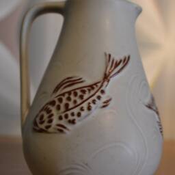 Vintage Ceramic Vase, Beige, 1970S, Mid-Century Retro Space Age Design - thumbnail 2