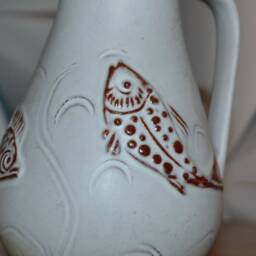 Vintage Ceramic Vase, Beige, 1970S, Mid-Century Retro Space Age Design - thumbnail 3