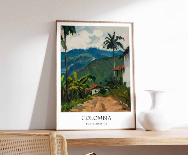 Colombia Poster, Home Decor, Travel Art, South American Wall America Gift, Poster - image 1