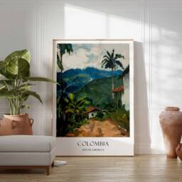 Colombia Poster, Home Decor, Travel Art, South American Wall America Gift, Poster - thumbnail 2