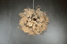 Clear Resin Flower Chandelier Modern Hanging Light, 13