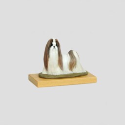 Shih Tzu, Dog Woodenbase Statue, Painted, Limited Edition, Make Your Own Artdog - thumbnail 3