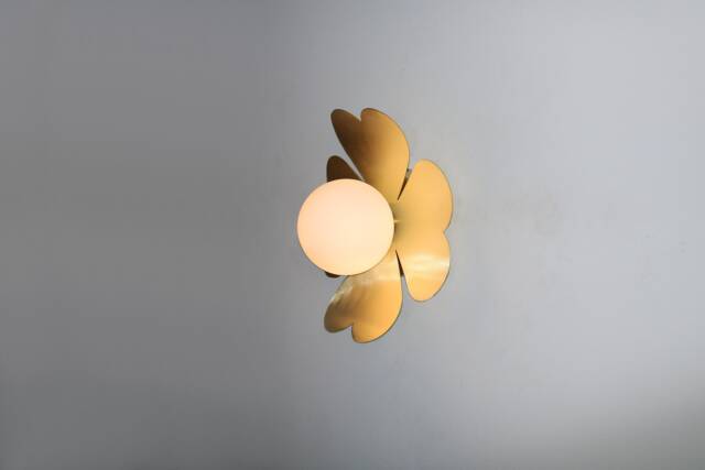 Brass Wall Lighting - Blackened Lamp Vanity Light Fixture, Sconce, Lamp, , Small - image 1