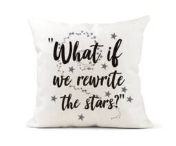 Inspirational Quote Cream Canvas Cushion, Scatter Home Decor, Friend Gift, The Greatest Showman Quote, Inspire, Gift - thumbnail 1