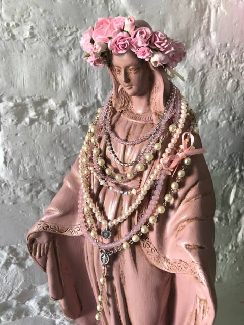 virgin mary in pink dress The Virgin of Guadaloupe - Tatiana F. Light - Paintings & Prints, Religion, Philosophy, & Astrology, Christianity, Virgin Mary