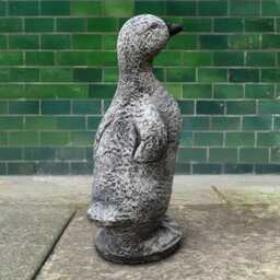 Large Goose Sculpture Concrete Duck Statue Stone Bird Figurine Outdoor Animal Decoration Handmade Garden Ornament Lover Gift Yard Art - thumbnail 4