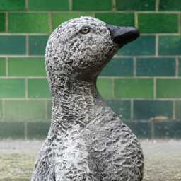 Large Goose Sculpture Concrete Duck Statue Stone Bird Figurine Outdoor Animal Decoration Handmade Garden Ornament Lover Gift Yard Art - thumbnail 3