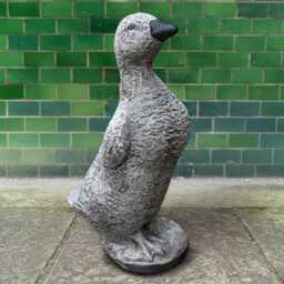 Large Goose Sculpture Concrete Duck Statue Stone Bird Figurine Outdoor Animal Decoration Handmade Garden Ornament Lover Gift Yard Art - thumbnail 1