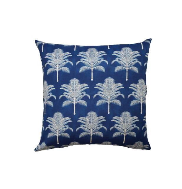 Tropical Outdoor Cushion Cover, Cover Only, Pillows, Blue Hamptons Style Cushions, Tommy Bahama Cushions, Palm Cushions - image 1