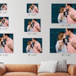 Custom Family Canvas Print, Your Photos On - Wall Art, Christmas Gift - thumbnail 3
