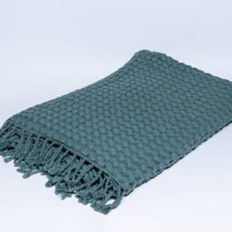 Big Waffle High Quality Turkish Cotton Throw Blanket, Couch Cozy Sofa Cover, Bed Spread, Porch Blanket - thumbnail 4