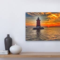 East End Lighthouse, Lewes, De Canvas Photograph Ready To Hang - thumbnail 3